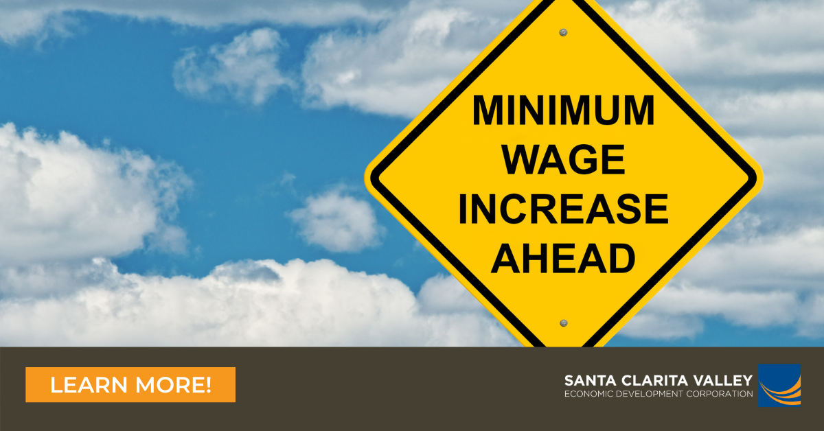 Minimum Wage Increases for City of Santa Clarita Businesses on January 1